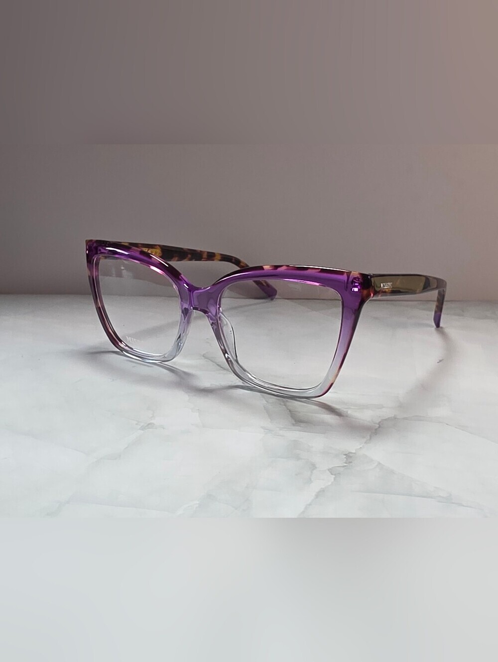 Missoni MIS 0092 HKZ Violet Havana Cat Eye Eyeglasses 54mm NWT